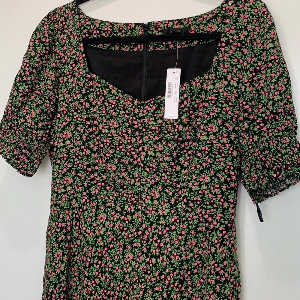 J crew floral midi cottage core fairy romantic dress size 10 new boho cottage c